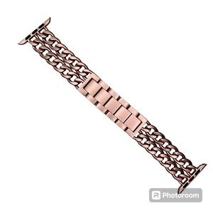 Stylish Stainless Steel rose gold Metal Apple Watch Wrist Band 42mm 44mm 45mm